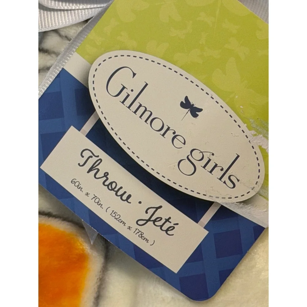 Gilmore Girls Stars Hollow Luke's Diner Plush Throw Blanket 60x70 Rory Lorelai